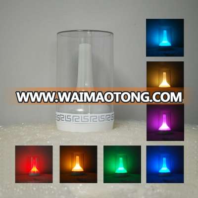 USB Port Bedside Touch Rechargeable Battery Operated Colored Small Led Night Light